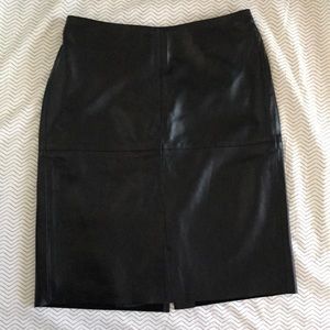 SOLD Leather Skirt United Colors of Benetton